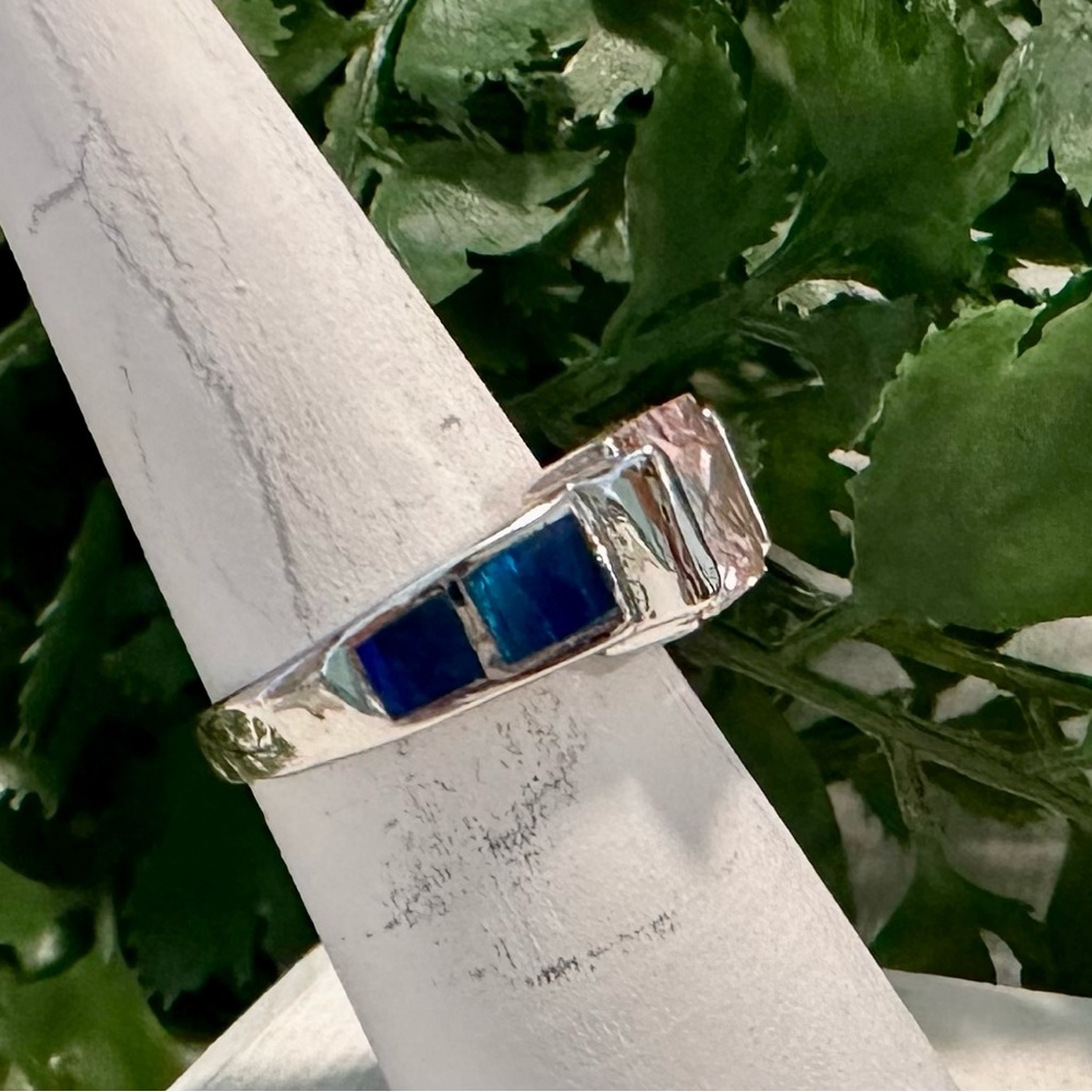Pink tourmaline & Opal ring - Picture 3 of 5